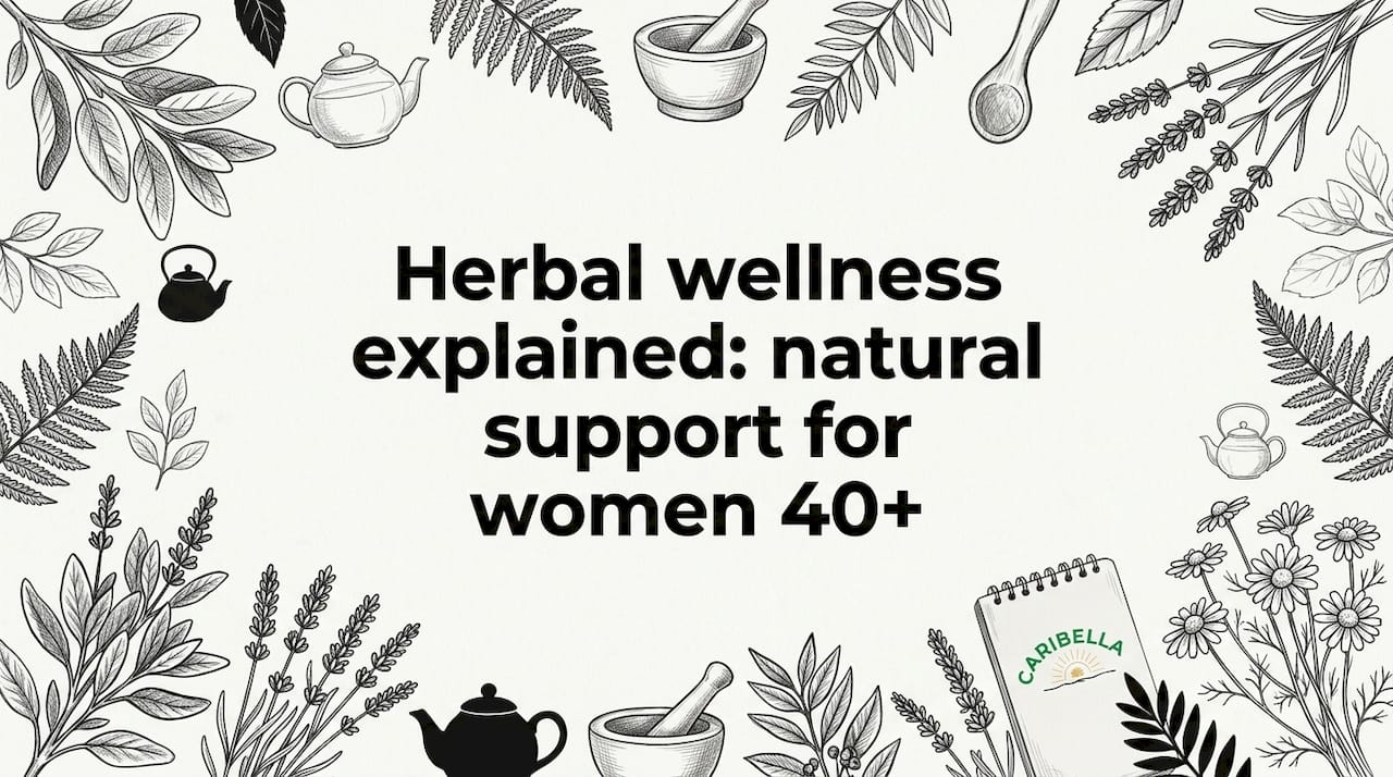 Herbal wellness decorative blog title card