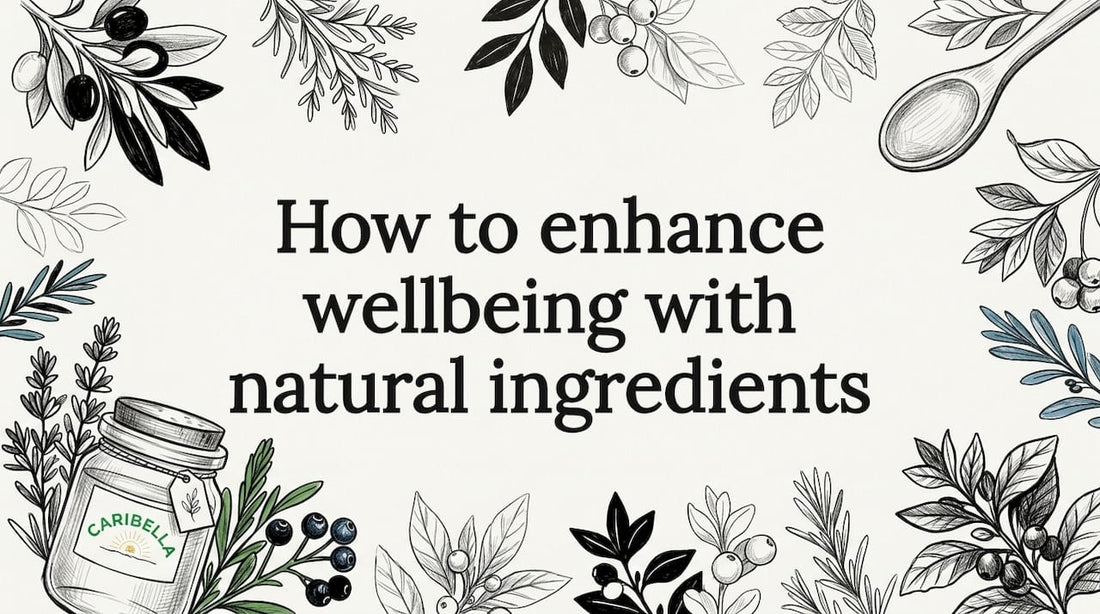 Title card with hand-drawn botanicals surrounding clear center