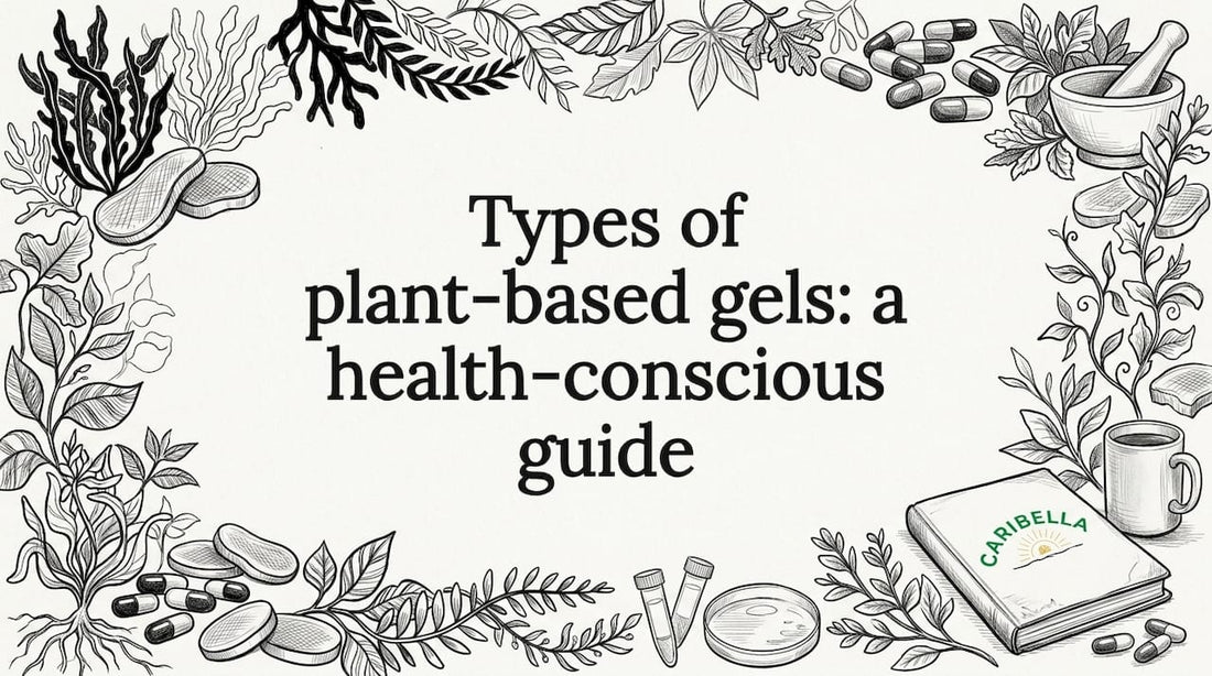 Decorative illustrated title card with botanical gel motifs