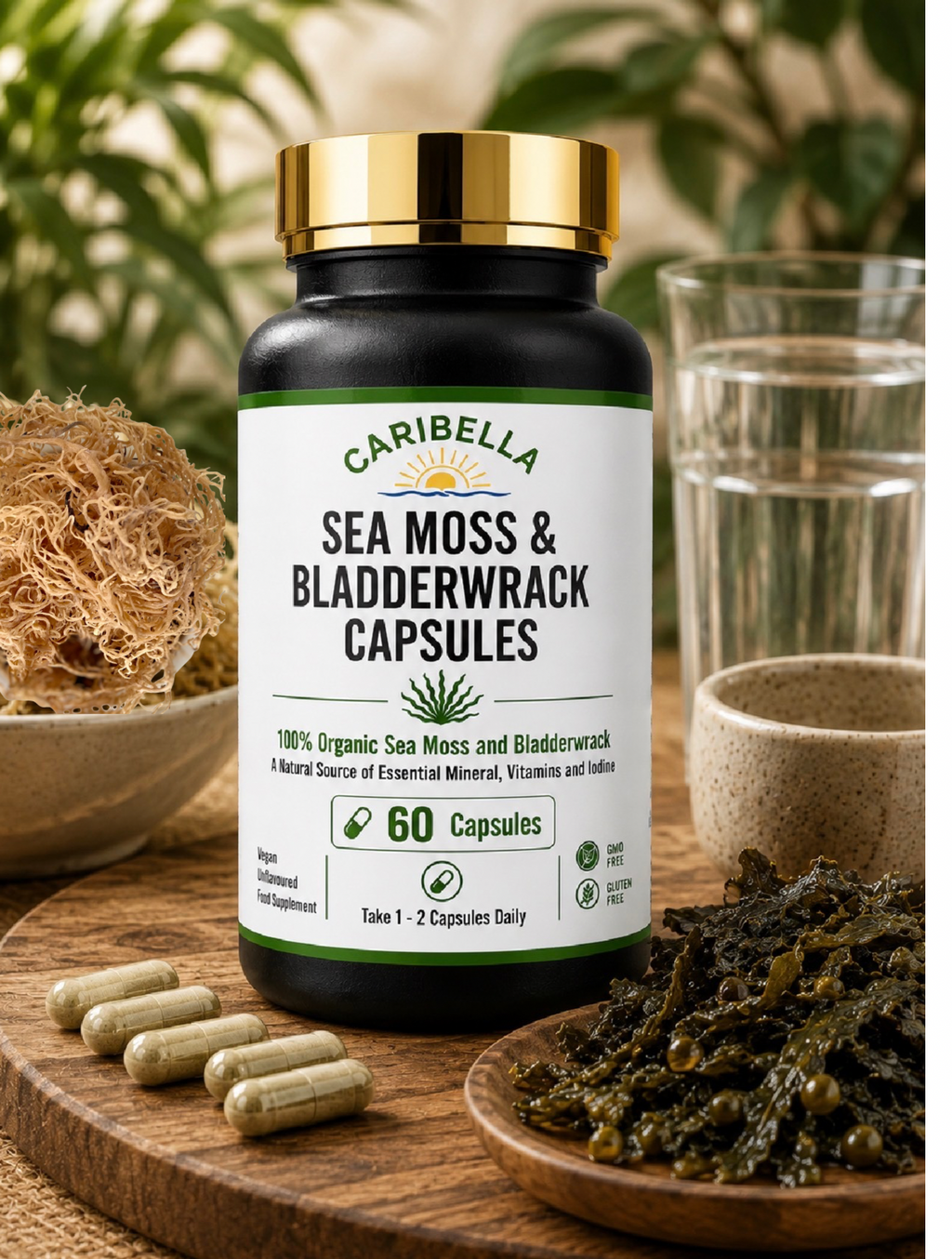 Sea Moss & Bladderwrack Capsules - 60 Capsules