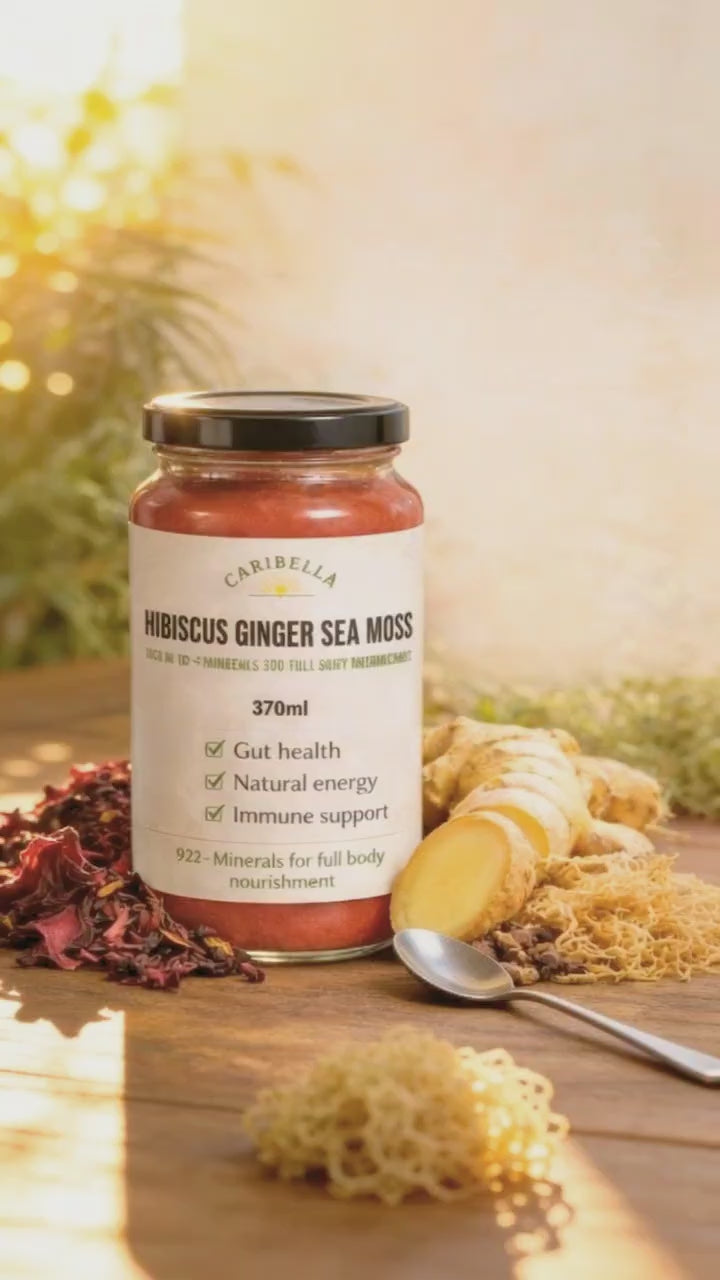 Hibiscus ginger sea moss gel – Caribella