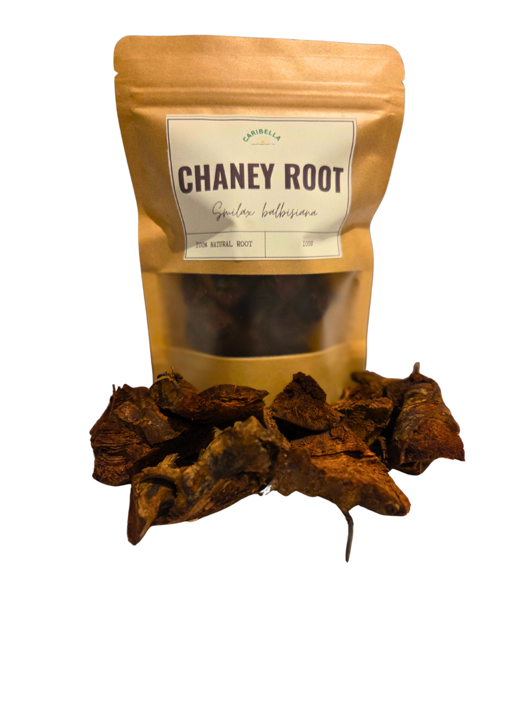Chaney Root (Smilax balbisiana)
100% Natural Wildcrafted Jamaican Dried Root - 100g