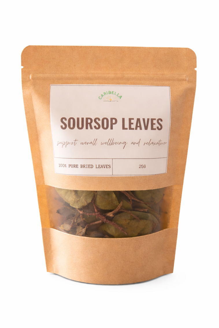 Soursop Leaves (Graviola) – 100% Wildcrafted Jamaican Air Dried Leaves - 25g