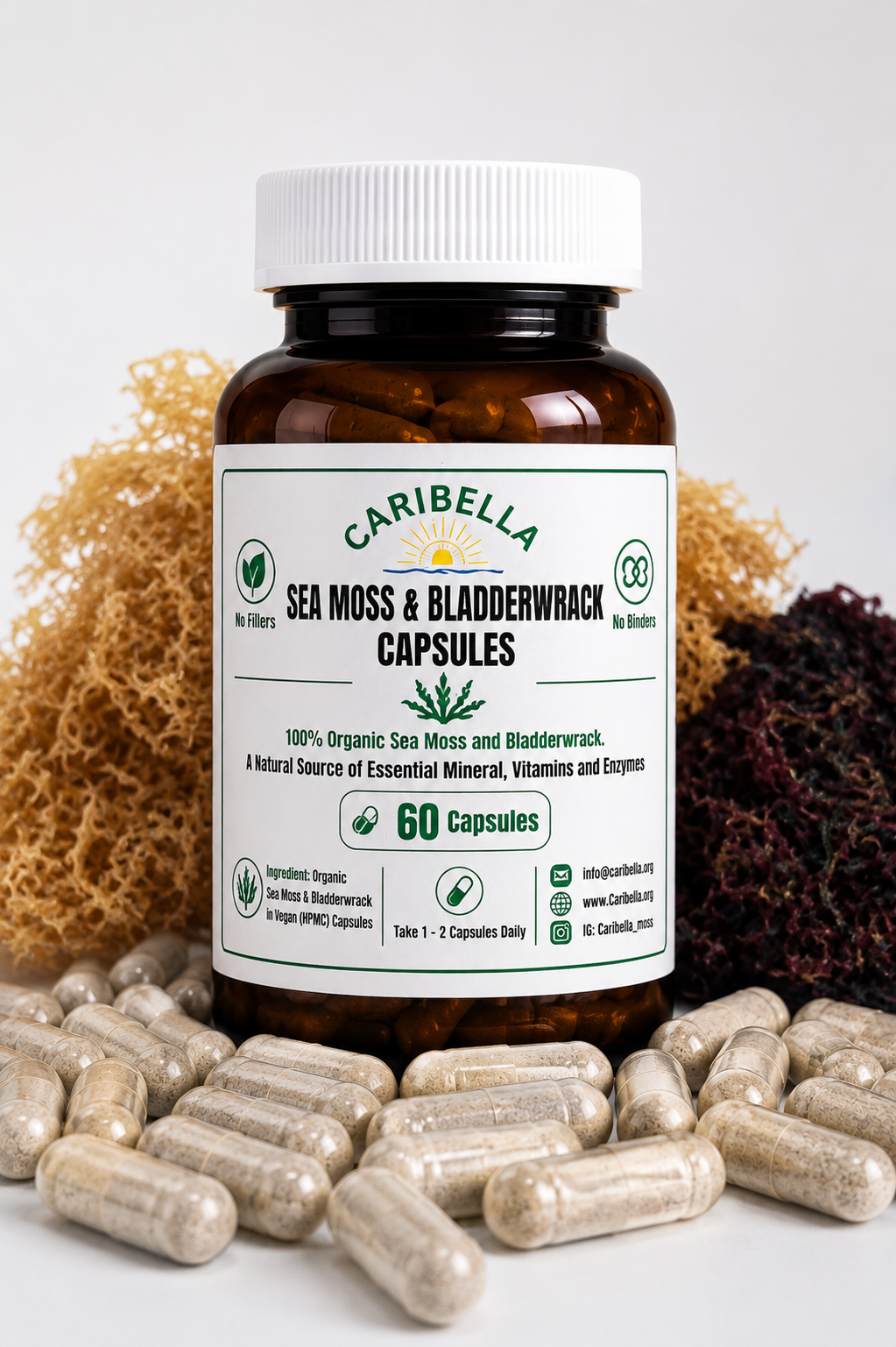 Sea Moss & Bladderwrack Capsules - 60 Capsules