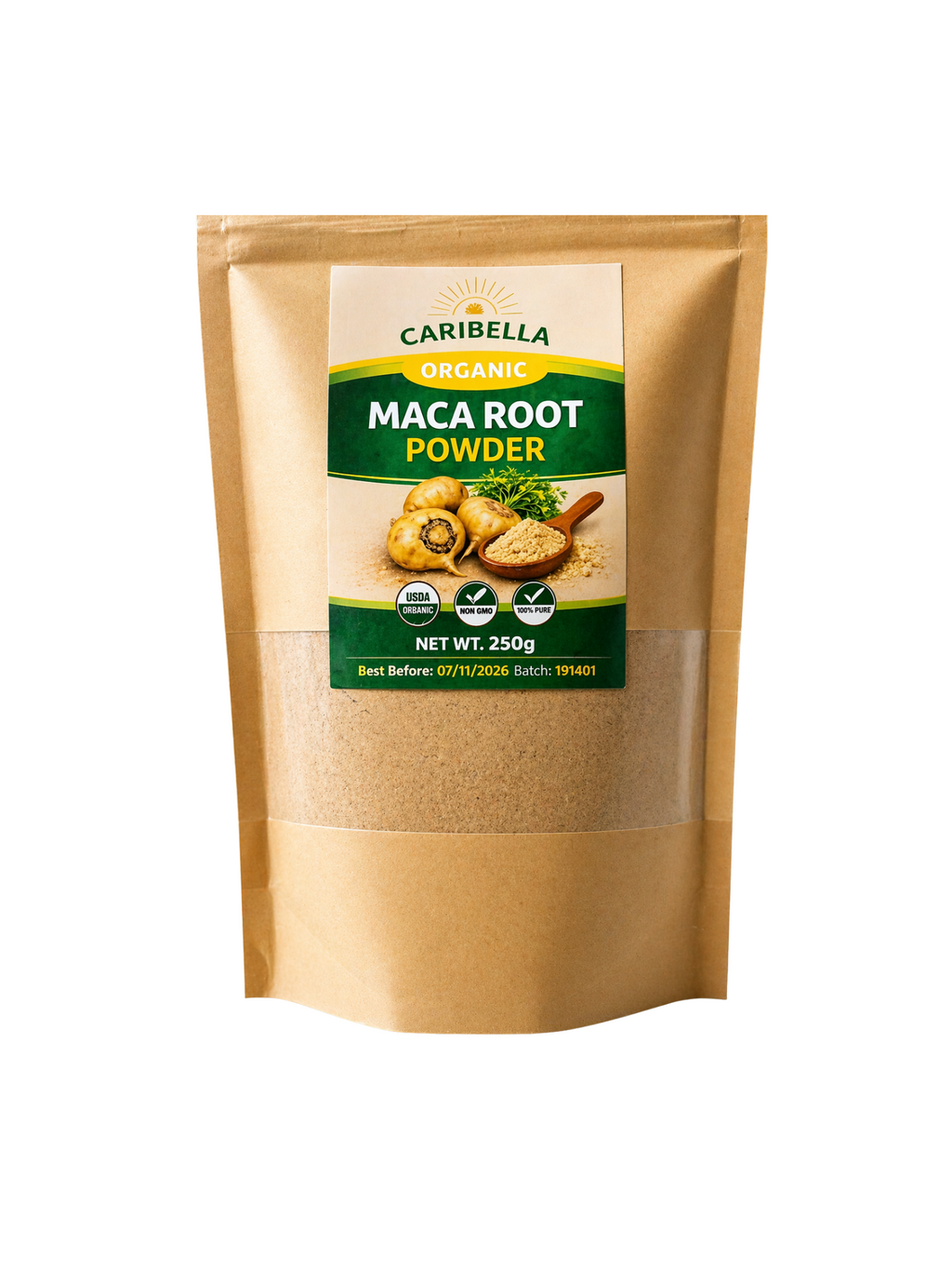 Organic maca root powder - 250g