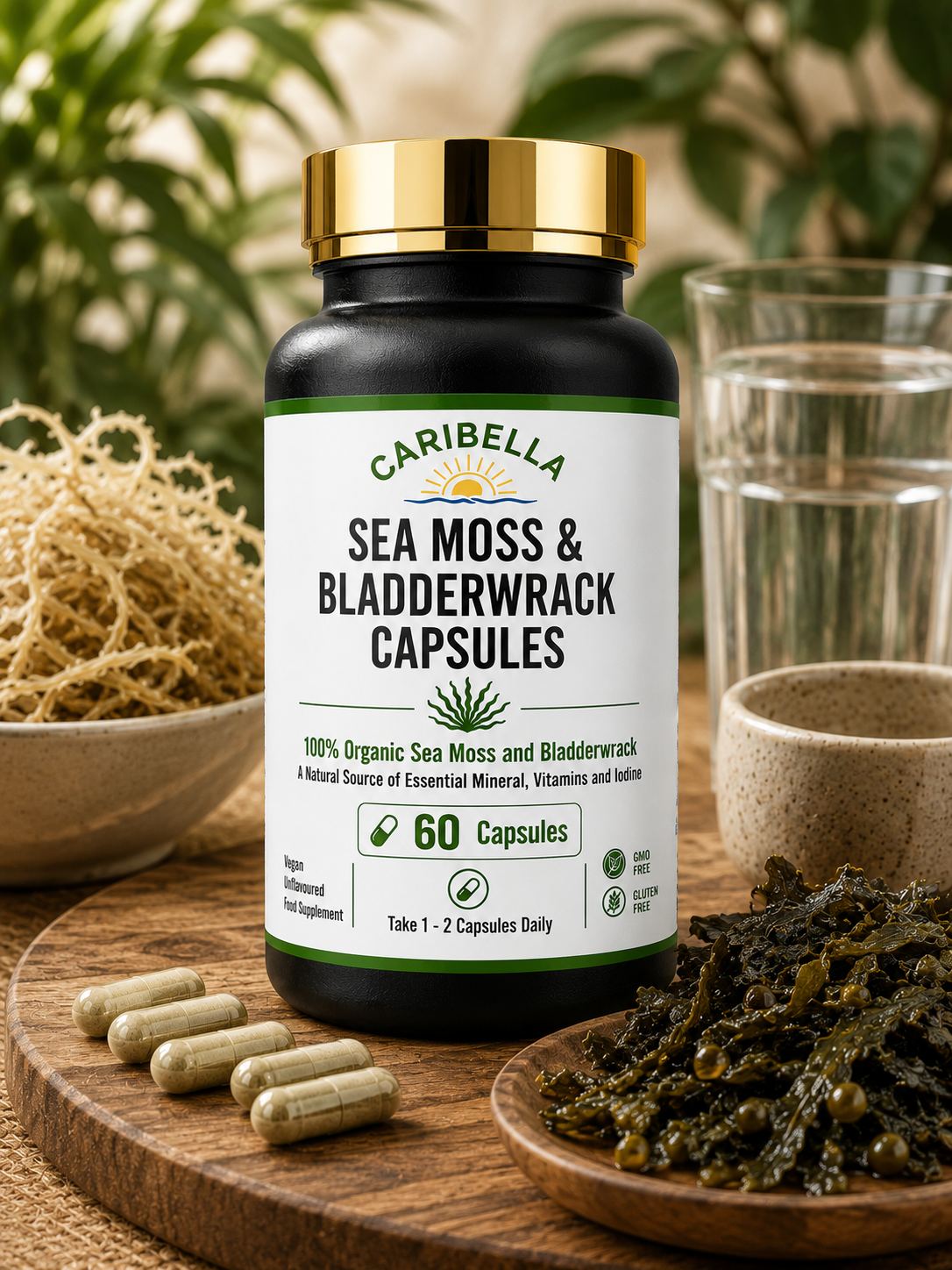 Sea Moss & Bladderwrack Capsules - 60 Capsules