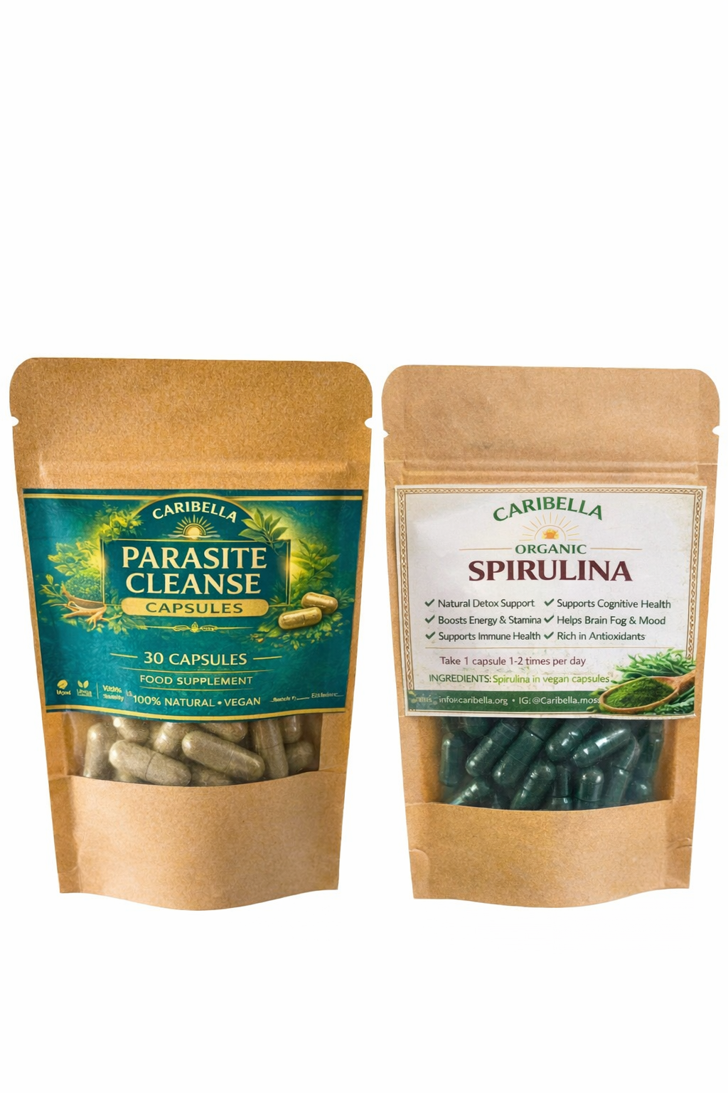 Caribella Full Body Cleanse Capsule Bundle                        A complete body reset — naturally and conveniently in capsule form.