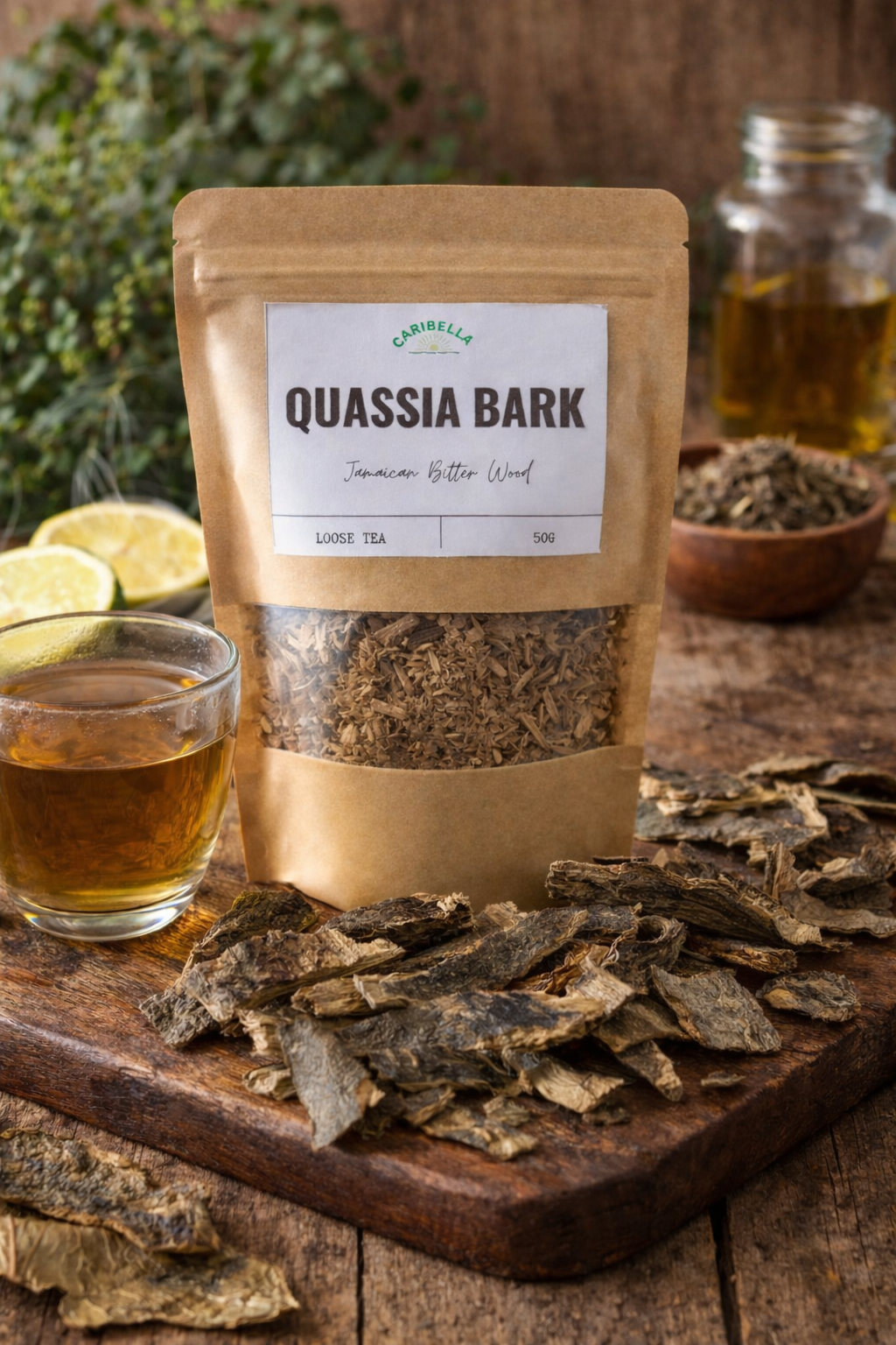 Quassia Bark (Bitter Wood)
100% Natural Wildcrafted Jamaican Dried Bark - 50g